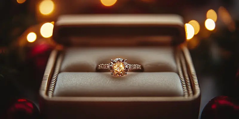 Pierścionek zaręczynowy na której ręce